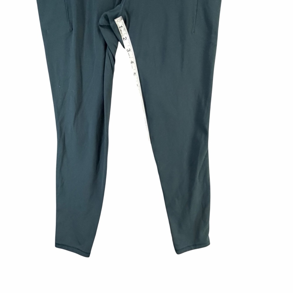 Athleta Salutation Stash Tight Leggings M Pine Green Active Workout Yoga UPF 40+ - Picture 7 of 10